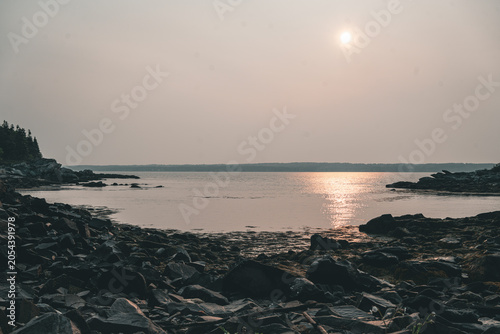 sunrise on a peaceful cove