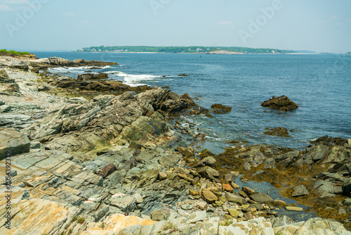 Landscape of Peaks Island in Maine