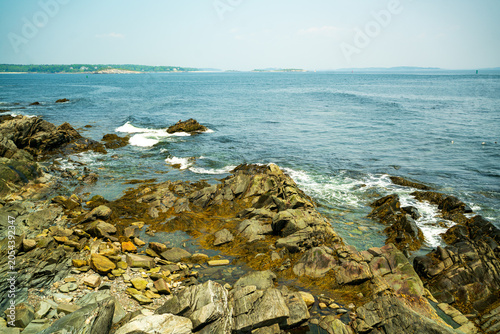 Landscape of Peaks Island in Maine