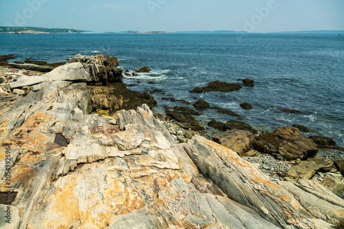 Landscape of Peaks Island in Maine