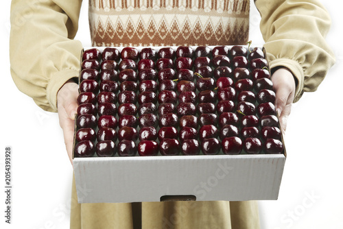 Bild auf Leinwand Fresh Yantai Cherries from Shandong China in Gift Box - Premium Fruit Import Qua