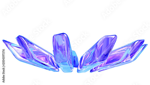Fantasy holographic crystal composition