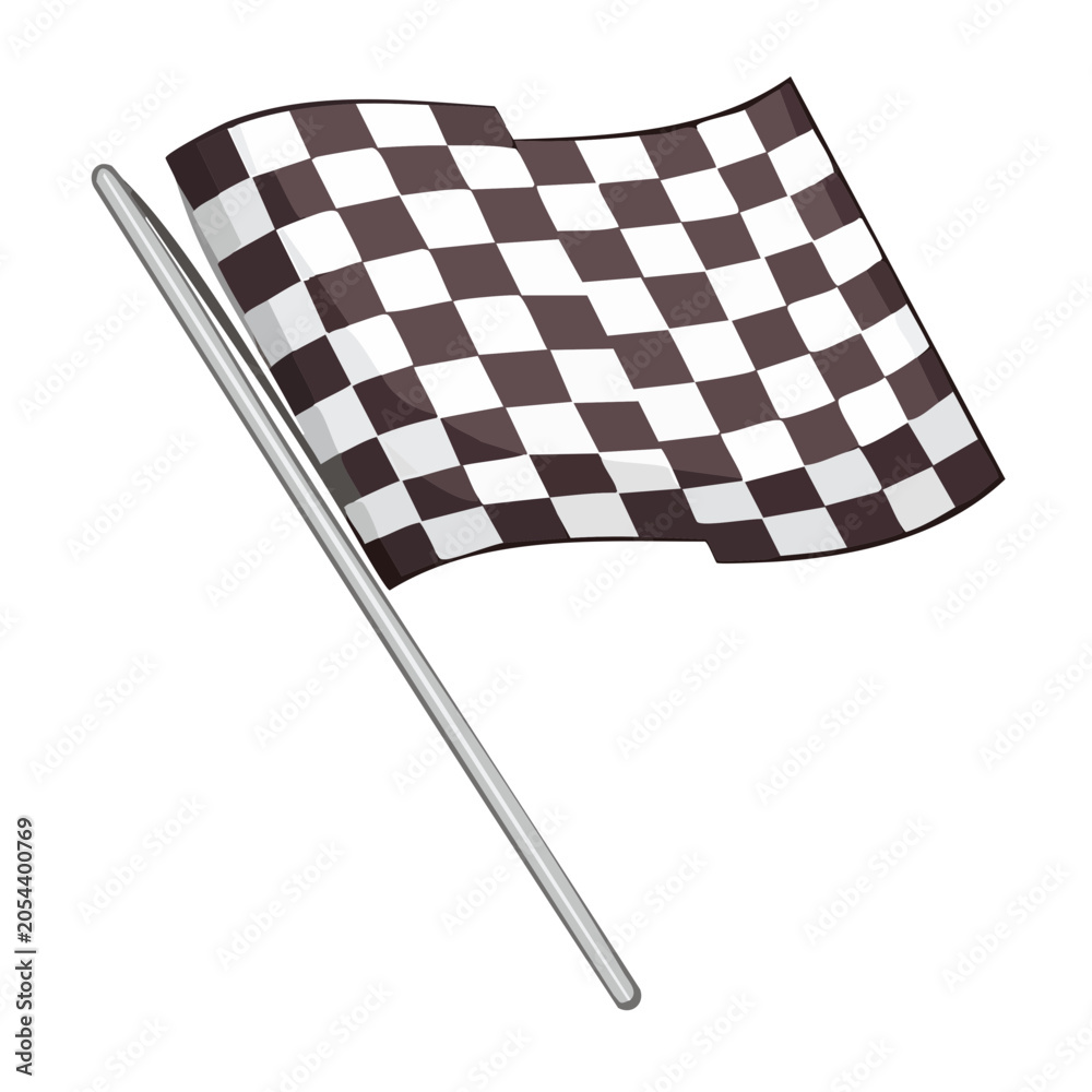 Obraz premium Checkered Flag Graphic