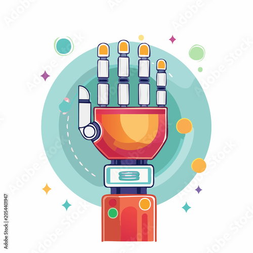 Robotic Hand Illustration