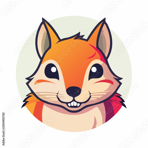Cute Cartoon Squirrel Icon