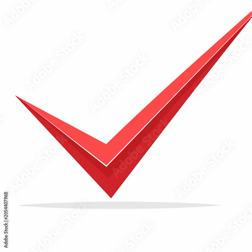 Red Check Mark Icon