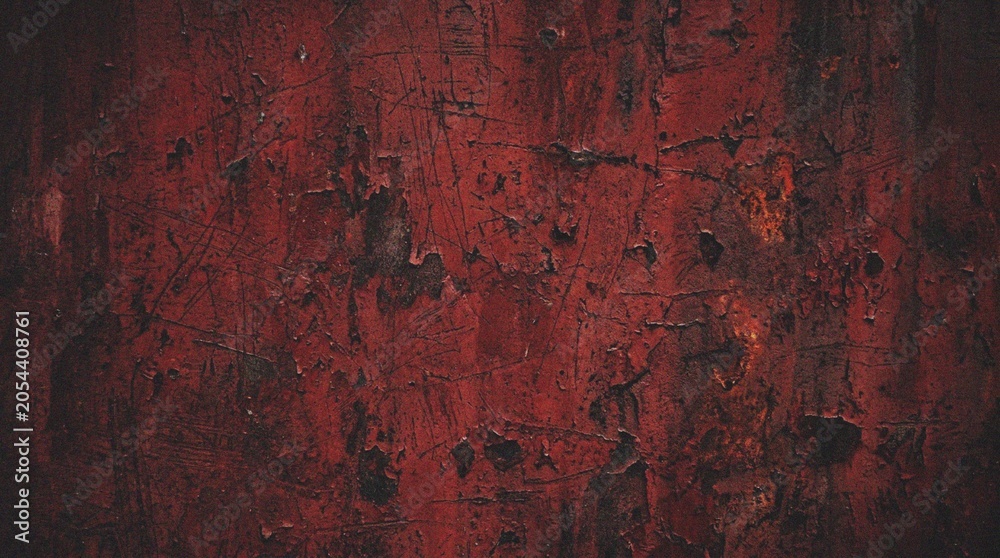 Fototapeta premium Abstract Red Textured Wall Surface.