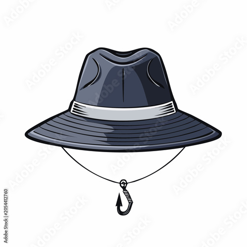Fedora Hat with Fishing Hook