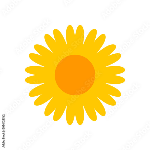 Beautiful fairytale sun vector illustration