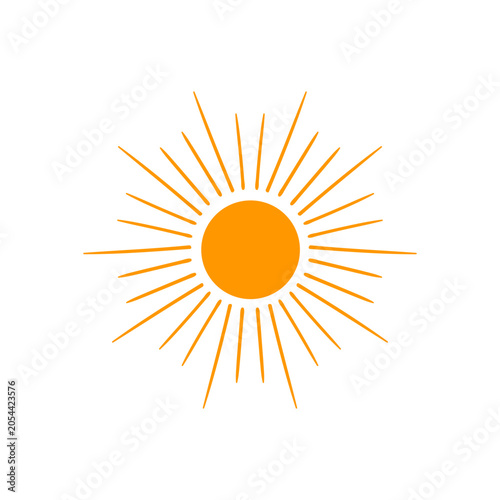 Beautiful fairytale sun vector illustration