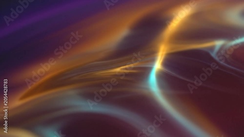 Abstract flowing purple and orange gradient background