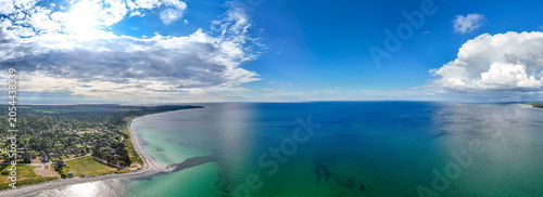 Blue and Emerald Colors of Denmark's Coast
