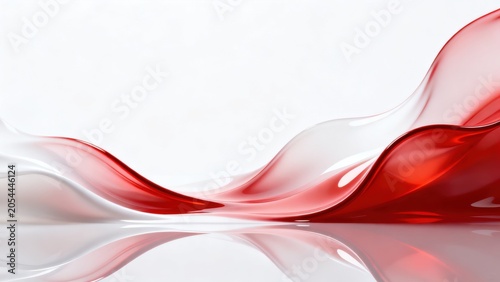 Red and white liquid wave motion