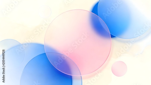 Abstract circles on soft background