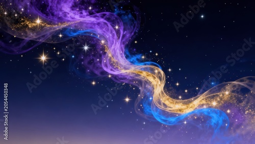 Cosmic Nebula with Stars