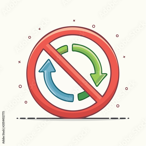 No Repeat Symbol Icon