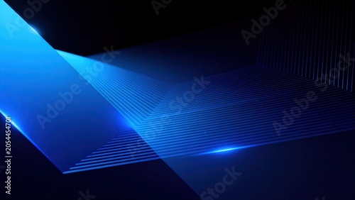Abstract blue light geometric pattern