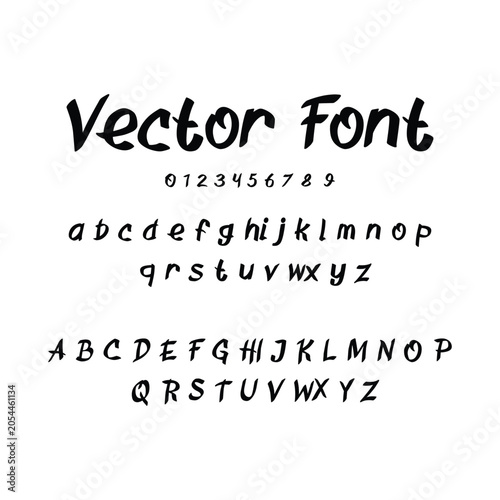 Comic style cartoon vector font letters set isolated