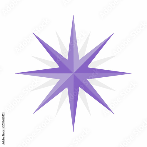 Purple Starburst Graphic