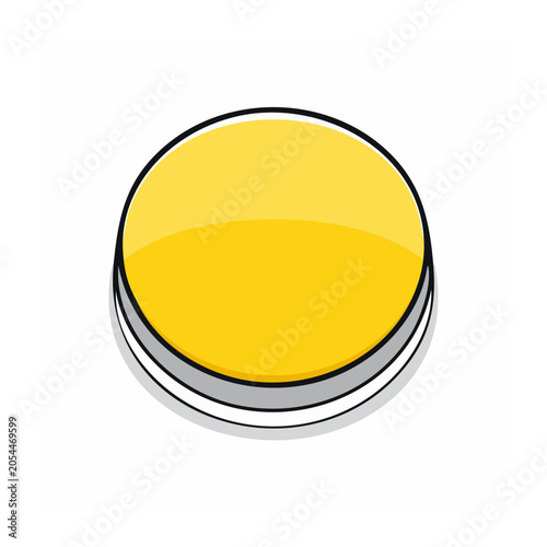 Yellow flat circle icon