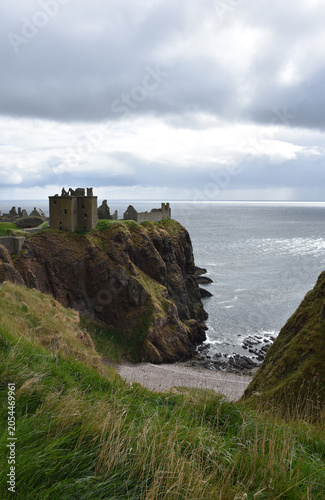 Medieval Castle on Rocky Outcrop by the Sea