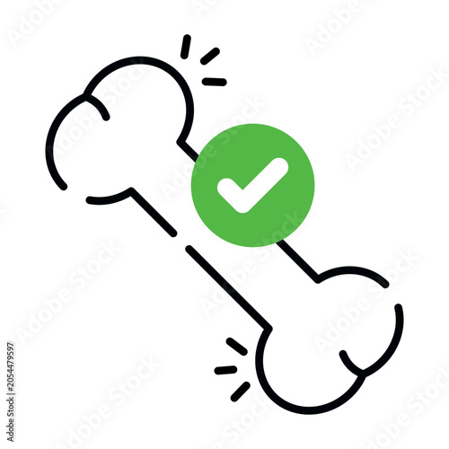 Foto Creative design icon of dog bone
