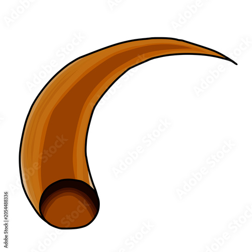 Fotografia vector illustration of Shofar for Shana Tova