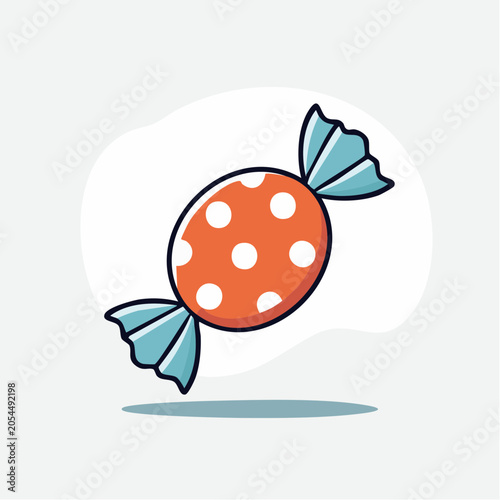 Cartoon Candy with Polka Dots