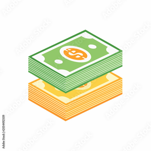Stacks of Money Bills