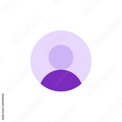 Profile icon with duotone style symbol for personal information