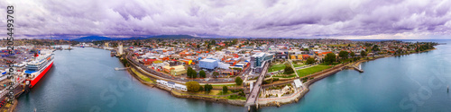 Fotografi Tas Devonport delta aerial panorama
