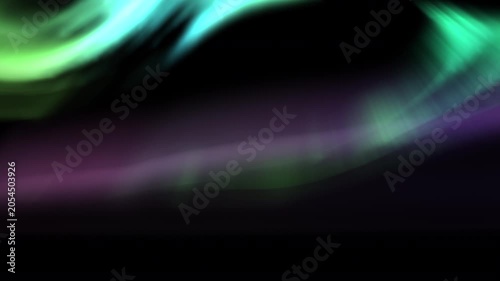 Northern Lights Animation Green and Purple Loop