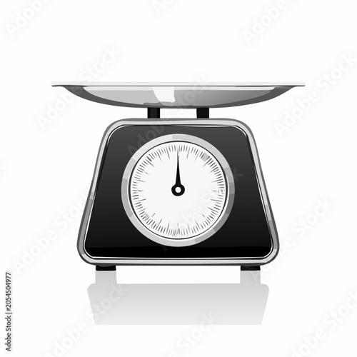 Vintage kitchen scale illustration symbolizing precise measurement for cooking recipes