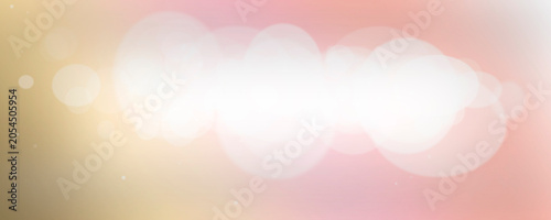 Schilderij op canvas Warm pastel light with glowing heart-shaped bokeh creates a tender romantic atmosphere, perfect for greeting cards, wedding themes, social posts, and heartfelt promotions