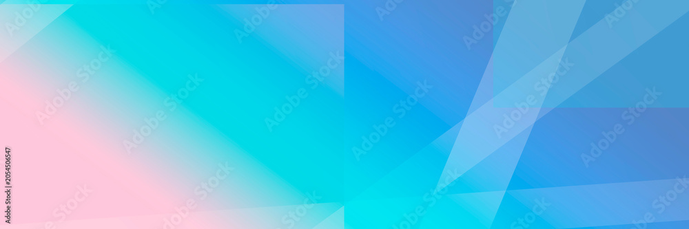 Obraz premium A vibrant cyan abstract field of angular polygon facets with soft glow and airy depth, ideal for tech headers, app screens, and optimistic branding.