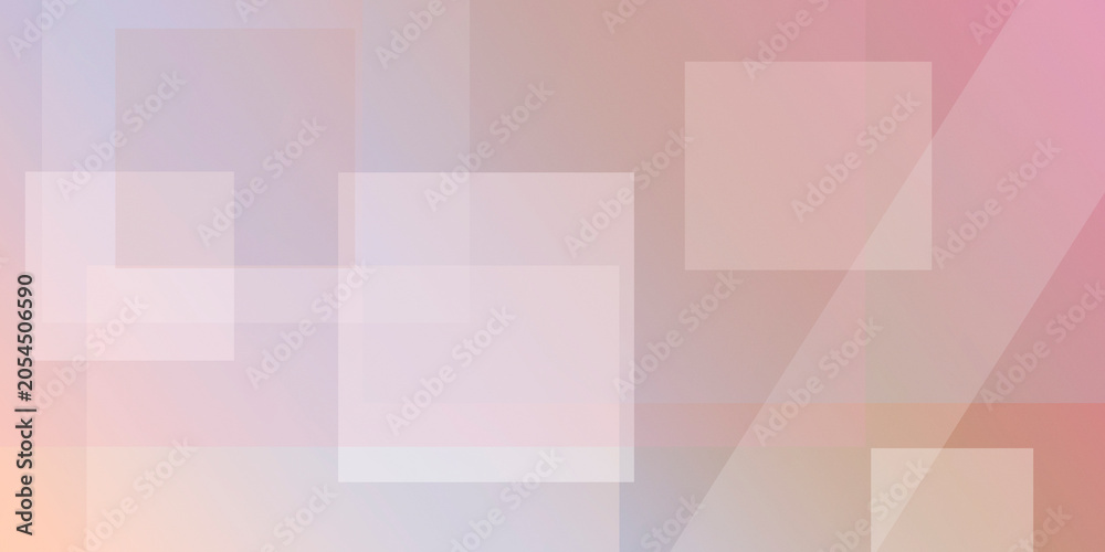 Obraz premium An airy soft-pink abstract composition of translucent squares and angled facets, creating a light, friendly mood for invitations, lifestyle sites, and headers.