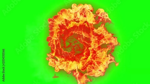     Flame Spiral Loop Animation – Abstract Fire Vortex Energy Effect