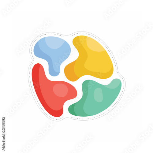 Flat design puzzle piece brain vector