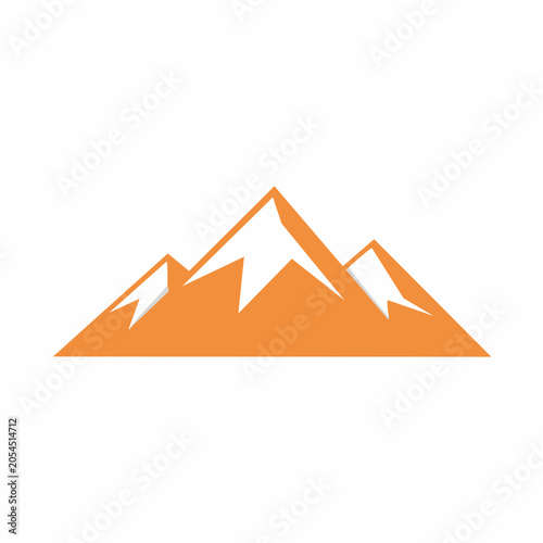Stylized Mountain Range Logo