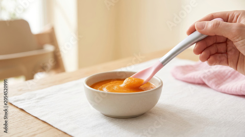 Feeding Spoon for Introducing Solid Nutrition to Infants