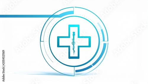 Blue Medical Cross Logo – Healthcare Innovation
