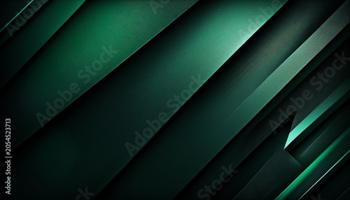 A Sleek Dark Green Abstract Background With Diagonal Layers For Design And Graphic Use