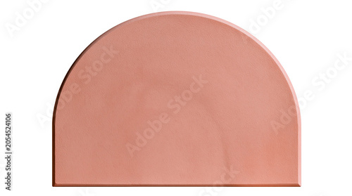 Pink arched architrave shape on transparent background