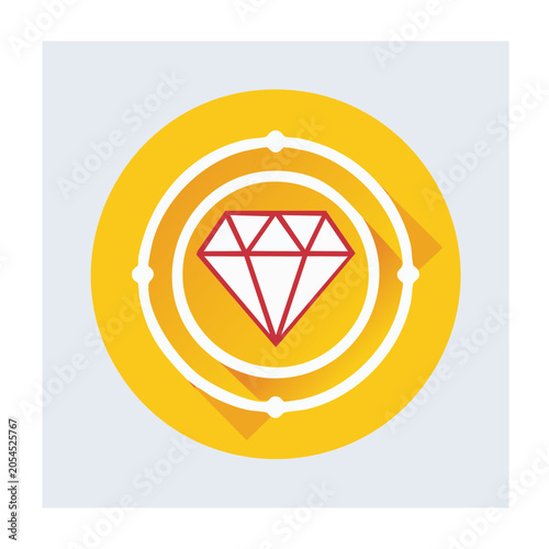 Yellow target icon with crosshairs
