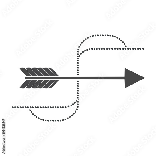 Minimalist Arrow Icon Vector Illustration