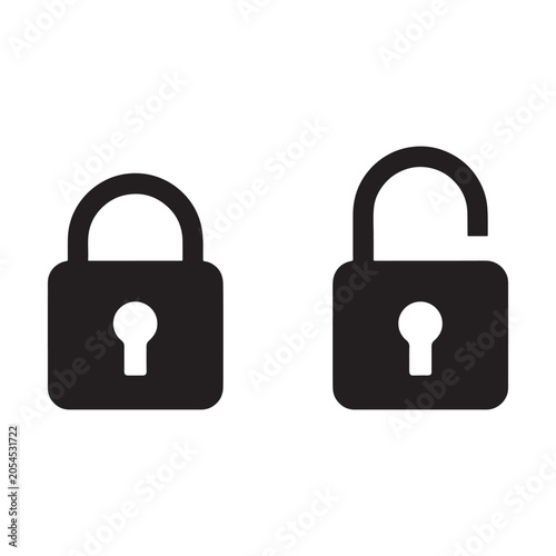 lock icon vector illustration isolated