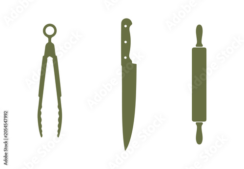 Collection of Kitchen Tools in Vector Format

