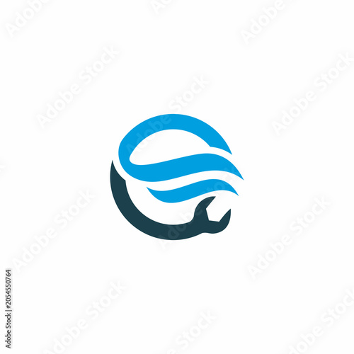 swimming pool service logo symbol design template illustration inspiration