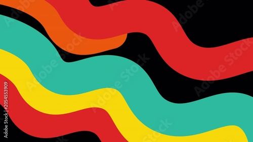 Colorful Organic Blob Wave Transition Animation