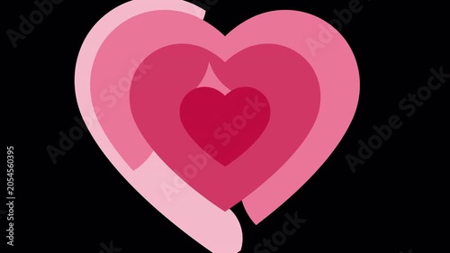 Romantic Heart Reveal Wipe Transition Animation